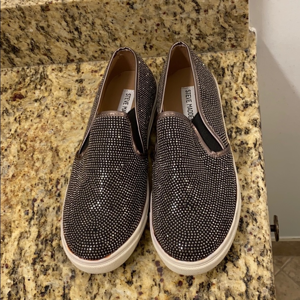 Steve Madden Sparkling Canvas Size 7.5 - image 2